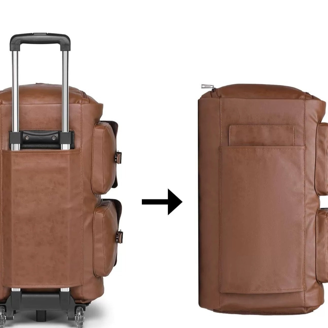 Travel Suit Bag Clothing Storage Bag With Wheels Portable Fashion With Shoes Compartment Removable Trolley Storage Bag